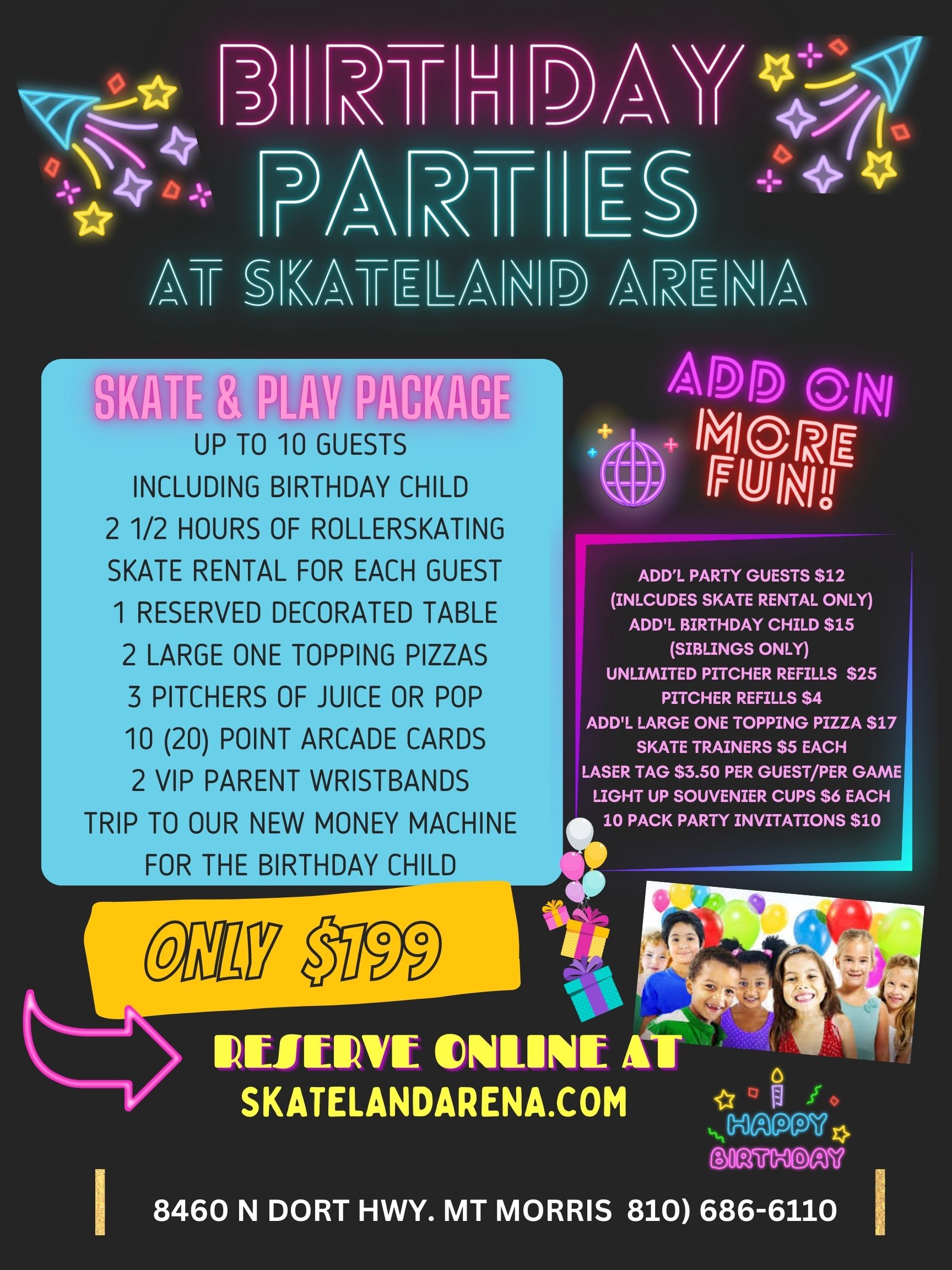 BIRTHDAY PARTY FLYER PAGE 1